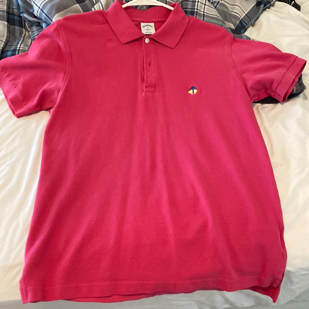 Pink Brooks Brothers Polo Size Medium